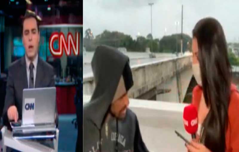 Ladrão Famoso repórter é assaltada durante reportagem ao vivo da CNN