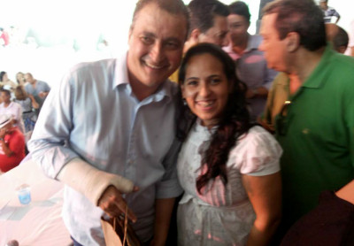 O pré-candidato ao governo Rui Costa e a prefeita Fernanda Silva - FOTO Ascom (1)