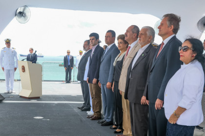 Salvador - BA, 06/04/2016. Presidenta Dilma Rousseff durante Cerimônia de apresentação do Navio Doca Multipropósito Bahia e visita ao Terminal Marítimo de Passageiros do Porto de Salvador. Foto: Roberto Stuckert Filho/PR